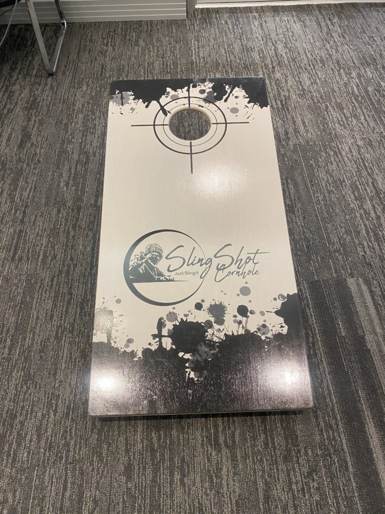 Sling Shot Cornhole Board