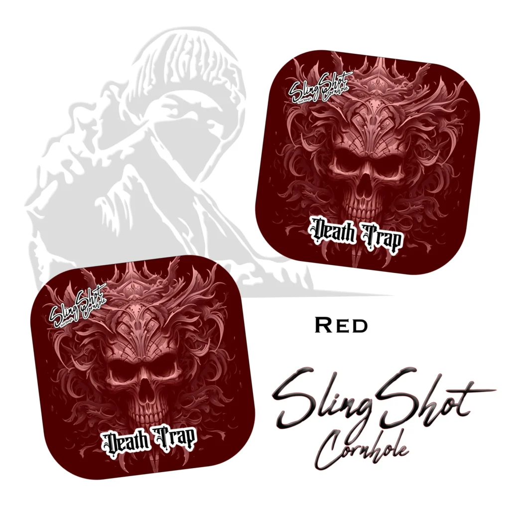 Death Trap - Sling Shot Cornhole Bag (Red)